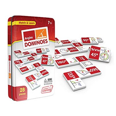 Junior Learning Angles Dominoes - 28 Piece Educational Math Game