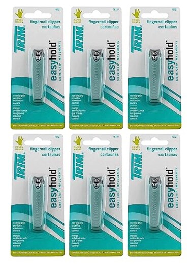 Trim Easy Hold Fingernail Clipper ,6 Pack