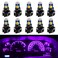WLJH Pink PC74 T5 LED Bulb for Instrument Panel with Twist Socket, 37 2721