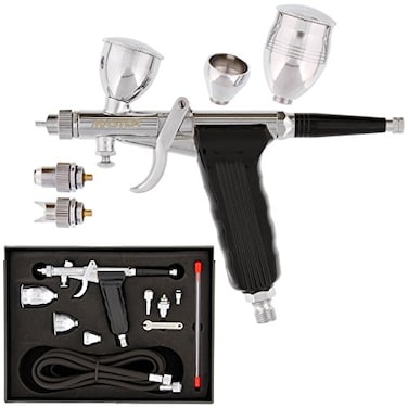 Master Airbrush G77 Pistol Trigger Fixed Dual-Action Gravity Feed Airbrush