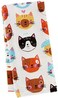 Kay Dee 4 Piece Kitchen Set - 2 Terry Towels, Oven Mitt, Potholder ,Crazy Cat
