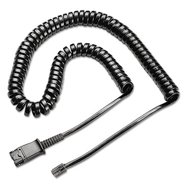 PLT Plantronics Amplifier Coil Cord to QD Modular Plug, 26716-01