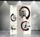 Asian Home Double Sided Canvas Screen Room Divider - Chinese Calligraphy