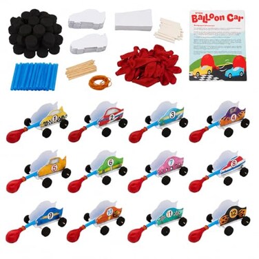 Fun Express DIY Steam Car Craft Kits, Makes 12