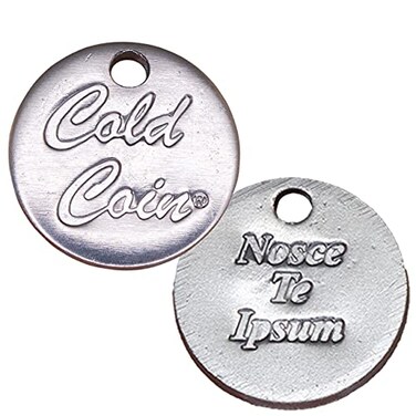 Baar Nosce Te Ipsum "Know Thyself" Cold Coin, 1 Coin ,Picture is Front and Back