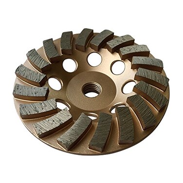 EDiamondTools 4.5" Diamond Grinding Wheel for Concrete Masonry 18 Segments 5/8"-11