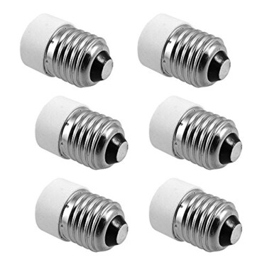 TWDRTDD FINELED 6PCS Generic E26 E27 Socket to E14 Base Screw LED Light Lamp Bulb Holder Adapter Converter