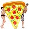 JOYIN Giant Inflatable Pizza Slice Pool Float, Fun Pool Floaties, Swim Party Toy, Summer Pool Raft ,1 Pack, Extra Large with Cup Holders
