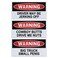 Crazy Sticker Funny Warning Magnets, Practical Joke Combo Kit ,3, for Jokes, Gags, Pranks