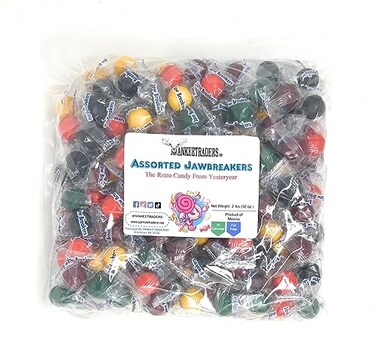 YANKEETRADERS Classic Candy, Assorted Jaw Breakers, 2 Lb
