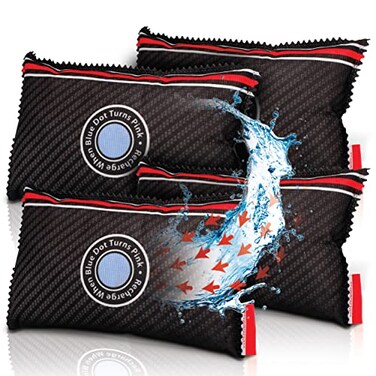 Zarpax Reusable Car Dehumidifier Bag Rechargeable Moisture Absorber 4 Pack