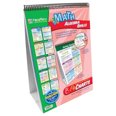 NewPath Learning Algebra Skills Curriculum Mastery Flip Chart Set, Grade 6-10