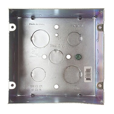 ABB 5-Square Box 1/2 1/2-3/4 KO