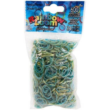 Rainbow LoomPersian Collection: Ocean Rubber Bands with 24 C-Clips ,600 Count