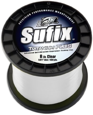 Sufix Tritanium Plus 1-Pound Spool Size Fishing Line ,Clear, 14-Pound,696-214
