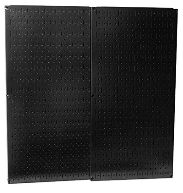 Wall Control 30-P-3232B Black Metal Pegboard Pack - ,232" Tall x 16" Wide Black Pegboards