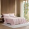 Lacoste 100% Cotton Percale 4-Piece Sheet Set, Iced Pink, Queen