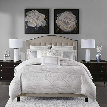 Madison Park Signature King Comforter Set White 10PC