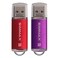 SIMMAX USB Flash Drives 2 Pack 16GB USB 2.0 Flash Drive Memory Stick Thumb Drive Pen Drive with Led Indicator ,Red Purple