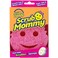 Scrub Daddy Dual Sided Texture Changing Sponge/Scrubber - Super Absorbent Sponge Side - Scrub Mommy ,Pink- 1 Count