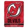 Northwest The Company NHL New Jersey Devils Micro Raschel Throw Blanket, 46" x 60", Break Away