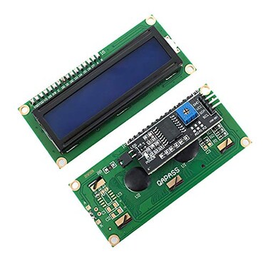 DEVMO IIC/I2C/TWI LCD 1602 16x2 Serial Interface Adapter Module Blue Backlight Compatible with Ar-duino UNO R3 MEGA2560