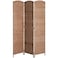 HOMCOM Room Divider 3-Panel, 6FT-Tall Folding Privacy Screen, Natural