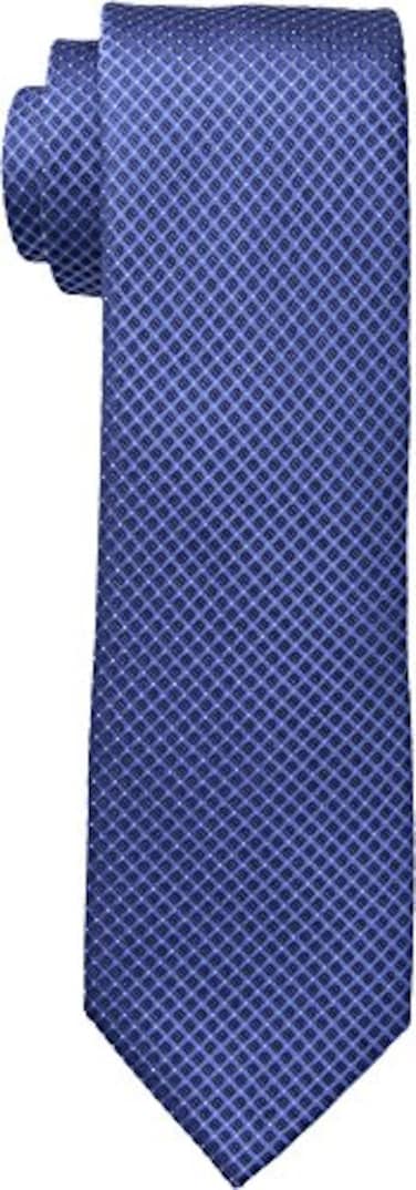Calvin Klein Men's Steel Micro Solid A Tie, Slate Blue, Regular