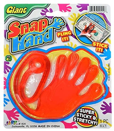 JA-RU JA Giant Snap Hand-Jumbo Sticky Hands Toy ,1 Pack Assorted414-1A