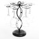 MyGift 6-Hook Rotating Wine Glass Rack, Black Metal Stemware Holder