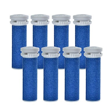 Jiumi 8 Pack Replacement Roller Refills Compatible with Scholl Express Pedi Foot Smoother-Extra Coarse