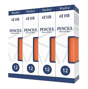 Madisi Wood-Cased2 HB Pencils Bulk, 192 Count, Pre-sharpened