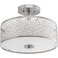 Progress Lighting Mingle 14" LED Semi-Flush Mount Light, Brushed Nickel
