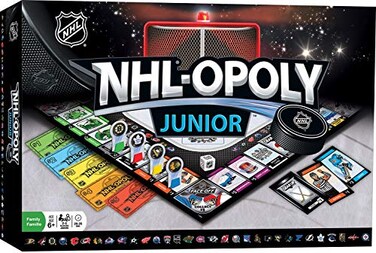 MasterPieces NHL Opoly Junior Board Game, For 2-4 Players, Ages 6