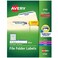 AveryTrueBlockFile Folder Labels, 2/3" x 3-7/16", 1,500 Printable Labels, White/Blue, Permanent ,5766