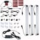 Litever Under Cabinet Light Kit Plug in, 3 LED Light Bars 20W Dimmable