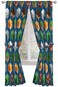 Jay Franco Minecraft Isometric Blue 84" Inch Drapes 4 Piece Set - Beautiful Room DcorEasy Set Up, Bedding Features Creeper - Window Curtains Include 2 Panels2 Tiebacks
