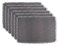 DII Jute Burlap Collection Kitchen Tabletop, Placemat Set, 13x19, Solid Gray, 6 Count