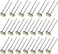 Partsam 20Pcs 4.7mm-12v Car White Mini Bulbs Lamps Indicator Cluster Speedometer Backlight Lighting