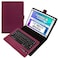Cooper Infinite Executive Universal Tablet Keyboard Case for 7, 7.9, 8 inchTablet Case with Keyboard2-in-1 Leather Folio CoverBluetooth, Wireless, HotkeysAndroid, Windows, iPadOS ,Purple