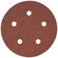 PORTER-CABLE 735500625 5-Inch 5-Hole Hook and Loop 60 Grit Sanding Discs ,25-Pack