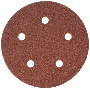 PORTER-CABLE 735500625 5-Inch 5-Hole Hook and Loop 60 Grit Sanding Discs ,25-Pack