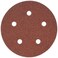 PORTER-CABLE 735500625 5-Inch 5-Hole Hook and Loop 60 Grit Sanding Discs ,25-Pack