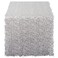 DII CAMZ38208 16" x 10' Table Runner Roll Silver Sequin
