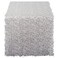 DII CAMZ38208 16" x 10' Table Runner Roll Silver Sequin