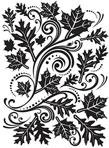 Darice Embossing Folder 4.25"X5.75", Fall Leaf Background