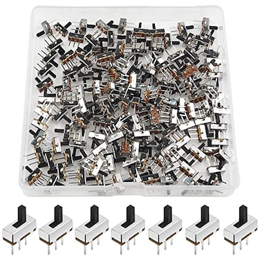 WMYCONGCONG 150 PCS 3 Pin 2 Position 1P2T SPDT Vertical Micro Slide Switch 0.5A 50V DC