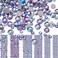 Bememo 3456 Pcs Flat Back Rhinestones, AB Crystal Gems Mixed Sizes for Crafts