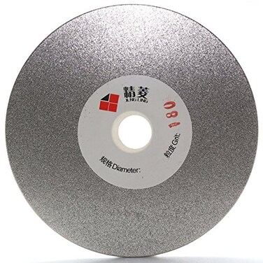 JINGLING 4" inch 100mm Diamond Flat Lap Disc Coated Grinding Disk Grit 180 Medium