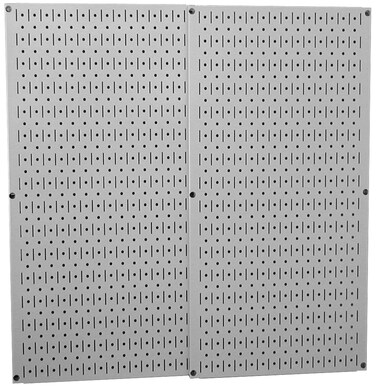 Wall Control 30-P-3232G Gray Metal Pegboard Pack